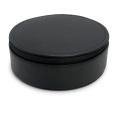 Morelle Jennifer Leather Round Zippered Jewelry Box