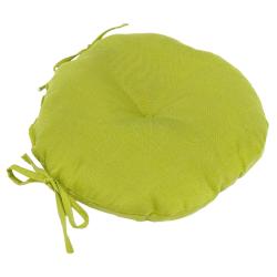 Lime 15-inch Round Outdoor Bistro Chair Cushion (Set of 2)