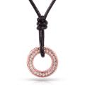 Nitez N Daze 14k Gold 1/2ct TDW Black and White Diamond Necklace (H-I, I1-I2)