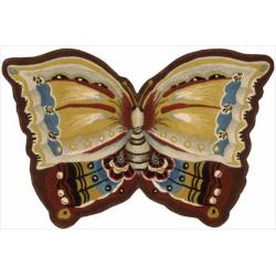 Hand Tufted Multi Butterfly Wool Rug (2' x 3')