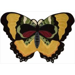 Hand-tufted Butterfly Rug (2' 6 x 4')