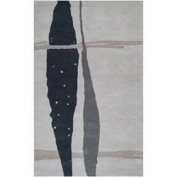 Noah Packard Hand-tufted Gray Cilica New Zealand Wool Rug (3'3 x 5'3)