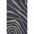 Handmade Alexa Pino Grey Water Waves Rug (6' x 9')
