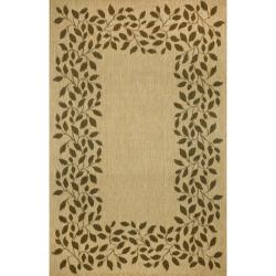 VINE BORDER BROWN (39"X59")