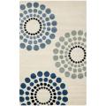 Handmade Soho Celeste Ivory New Zealand Wool Rug (3'6 x 5'6')