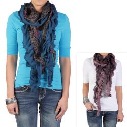 Hailey Jeans Co. Pretty Angel Women's Ruffle Detail Scarf