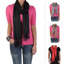 Hailey Jeans Co Women's Fringe Detail Pashmina Scarf