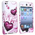 BasAcc White/ Pink Heart Case for Apple iPod Touch 4th Generation