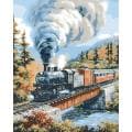 Plaid 'Steam Locomotives' Paint-by-Number Kit (16x20)