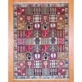 Persian Hand-knotted Bakhtiari Red/ Green Wool Rug (7' x 9'7)