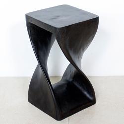 10 Inches Square x 18-inch Espresso Twist Stool (Thailand)