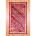 Persian Hand-knotted Shiraz Red/ Blue Wool Rug (4'7 x 7'11)