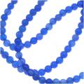 Dyed Blue Agate Round Gemstone Beads 4-4.5mm/ 15-inch Strand