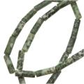 Beadaholique Green and White Spot Agate 13mm Tube Beads/ 15.5-inch Strand