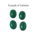Imitation Malachite Gemstone Oval Cabochons 13 x 18mm (Set of 4)