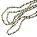 Spotted Dalmation Jasper Tiny 2mm Round Beads 16-inch Strand