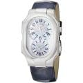 Philip Stein Women's 'Signature' Mother of Pearl Dial Blue Strap Watch