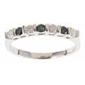 D'Yach Sterling Silver 2/5ct TDW Blue and White Diamond Ring (G-H, I1-I2)