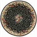 Hand-hooked Black Country Heritage Rug (8' Round)