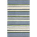 Hand-hooked Blue Country Heritage Rug (3'6 x 5'6)