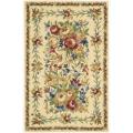 Hand-hooked Yellow Country Heritage Rug (3'6 x 5'6)