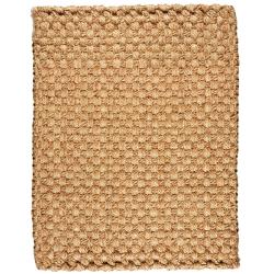 Hand-woven Eclipse Basketweave Jute Rug (4' x 6')
