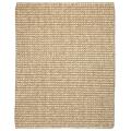 Hand-woven Lhasa Ribbed Loop Wool and Jute Rug (4' x 6')