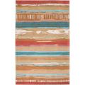 Hand-tufted Orange Keen New Zealand Wool Rug (5' x 8')