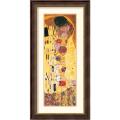 Gustav Klimt 'The Kiss (Der Kuss), detail' Framed Art Print