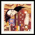 Gustav Klimt 'The Fulfillment (Die Erfullung), 1905-1909 (detail)' Framed Art Print