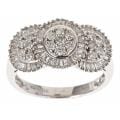 D'Yach 14k White Gold 1ct TDW White Diamond Cocktail Ring (G-H, I1-I2)