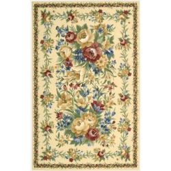 Hand-hooked Yellow Country Heritage Rug (1'9 x 2'9)