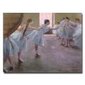 Edgar Degas 'Dancers at Rehearsal, 1875-77' Canvas Art