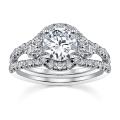 18k White Gold 2ct TDW Certified Diamond Engagement Ring (I, SI3)