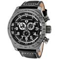 Swiss Legend Men's 'SL Pilot' Black Leather Watch