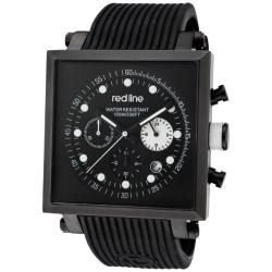 Red Line Men's 'Compressor2' Black Silicone Watch
