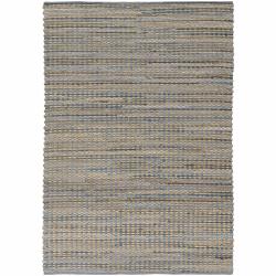 Flat-weave Mandara Blue-Tan Rug (7'9 x 10'6)