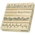 Penny Black 'Christmas Time' Rubber Stamp Set