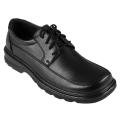 Boston Traveler Men's Topstitched Square Toe Lace-up Oxfords
