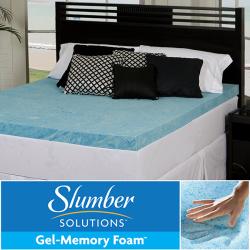 Slumber Solutions Gel 4-inch Twin/ Full-size Memory Foam Mattress Topper