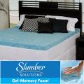 Slumber Solutions Gel 2-inch Queen/ King/ Cal King-size Memory Foam Mattress Topper