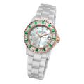 Stuhrling Original Woman's Aurora Ceramic Bracelet Watch