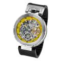 Stuhrling Original Men's Emperor VT Automatic Black Rubber Strap Watch