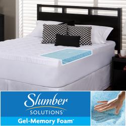 Slumber Solutions Gel 3.5-inch Queen/ King/ Cal King-size Memory Foam and Fiber Mattress Topper