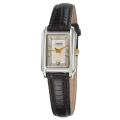 Caravelle Women's Strap Silver Dial Leather Watch
