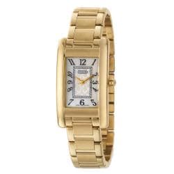 Coach Lexington Women's Mother of Pearl Stainless Steel Yellow Gold Plated Watch