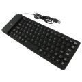 BasAcc Black Foldable USB Keyboard