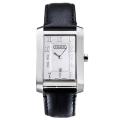 Coach Men's Movado Collection Silver Dial Leather Watch