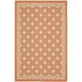 Poolside Terracotta/ Cream Indoor Outdoor Rug (8' x 11'2)