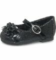 Baby Girl Black Glitter Dress Fashion Shoes